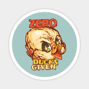 Zero Ducks Given retro art Magnet